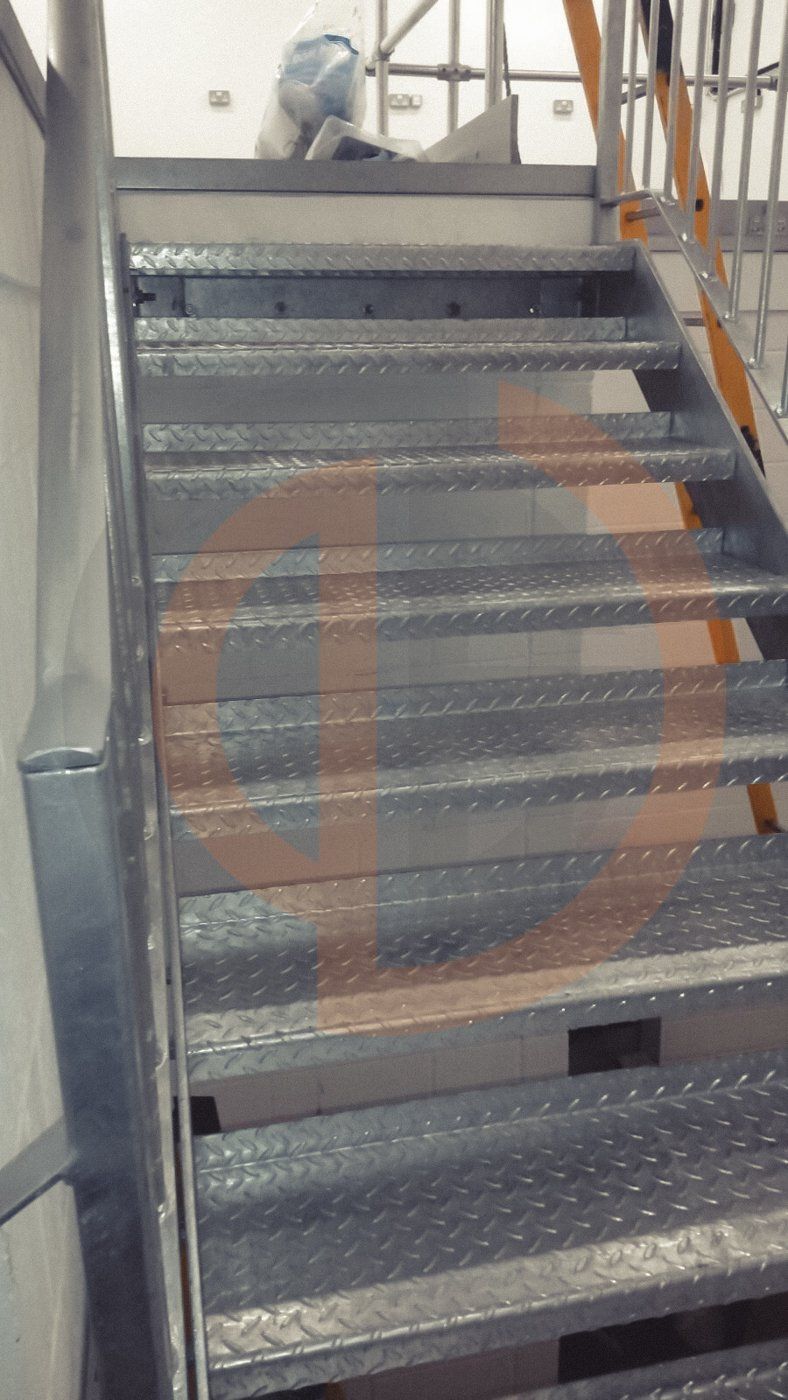 INTERNAL GALVAINSED STAIRS WARNER BROS STUDIOS WATFORD