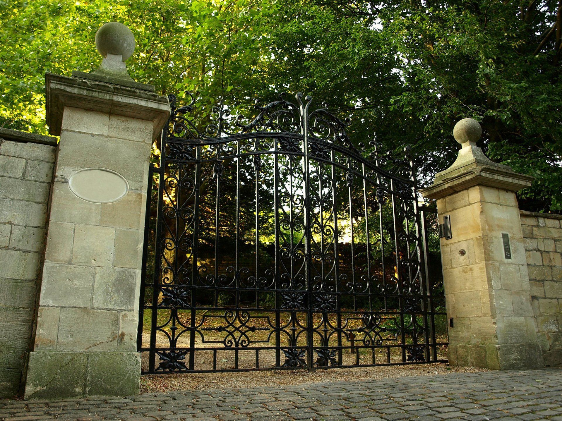 Iron Gates of a Stately Home