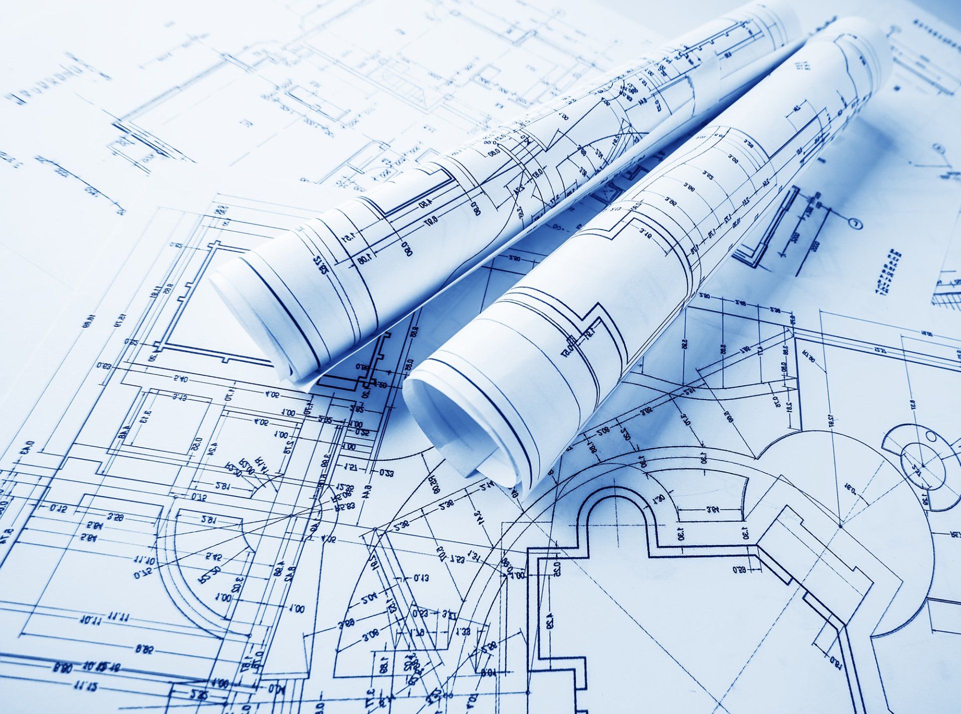 Close-Up Of Construction Blueprint