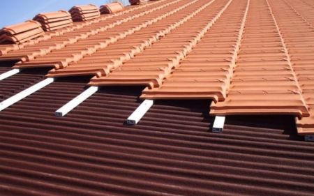 impermeabilización de tejado con ondulen bajo teja en Bilbao