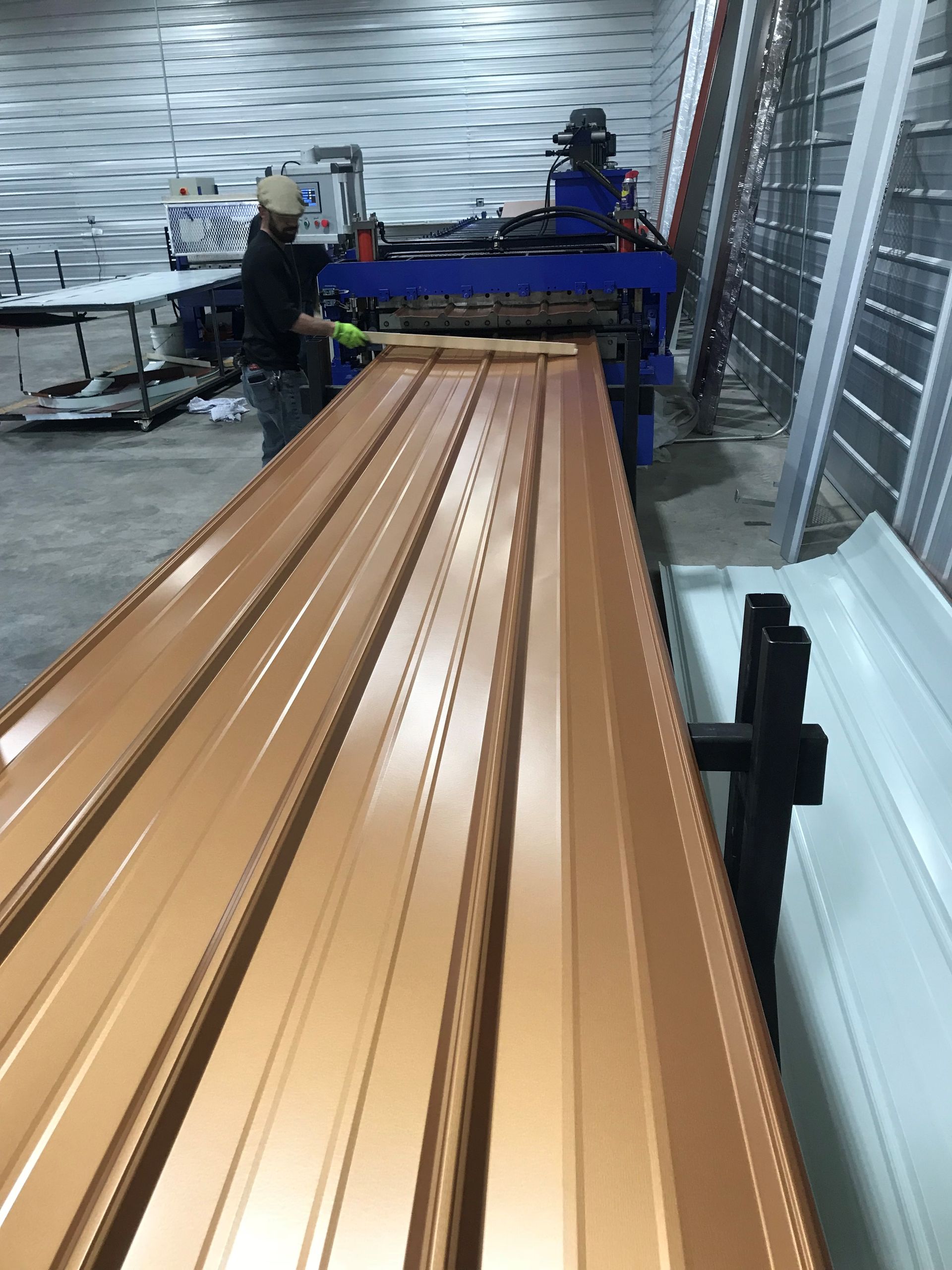 Metal Roof Panel — Greenbriar, AR — Freeman’s Roofing & Repair Inc.