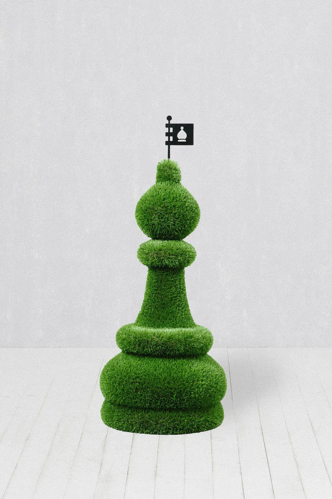 Bishop chess piece turf sculpture — Treasure Coast, FL