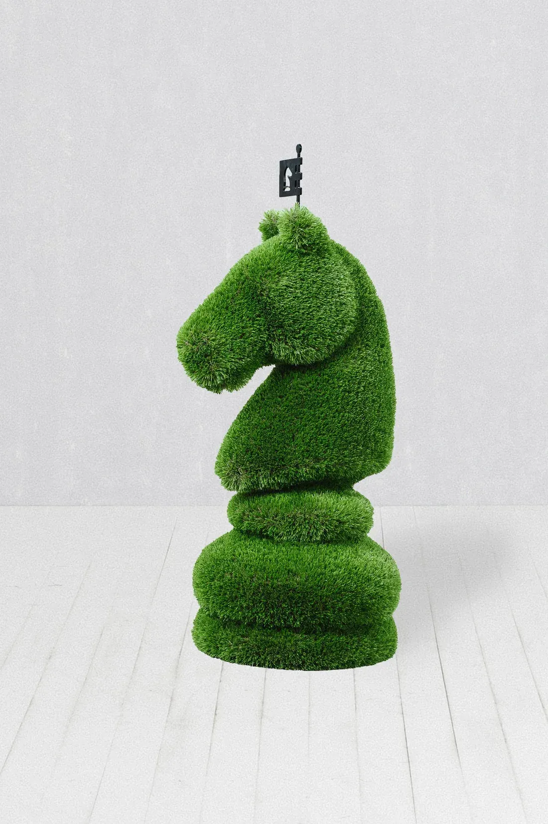 Knight chess piece turf sculpture — Synthetic Turf Treasure Coast