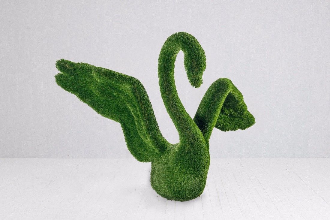 Turf swan sculpture — Synthetic Turf Treasure Coast