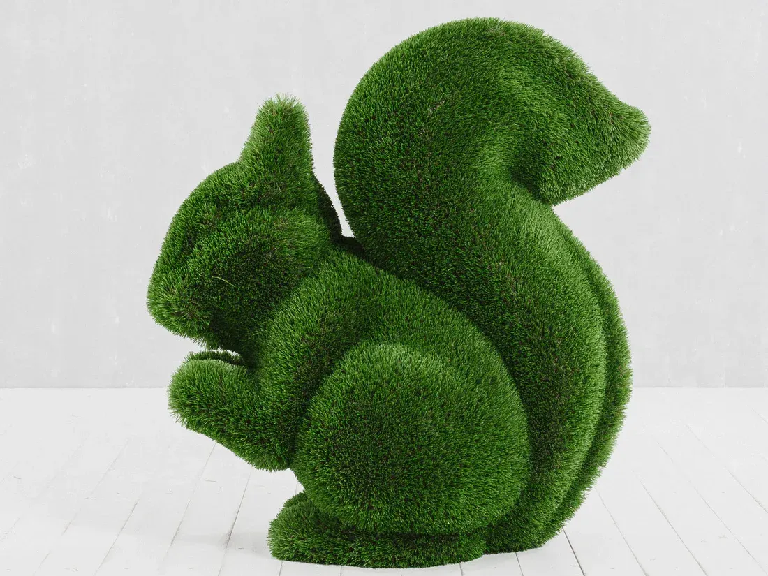 Turf squirrel sculpture — Treasure Coast, FL