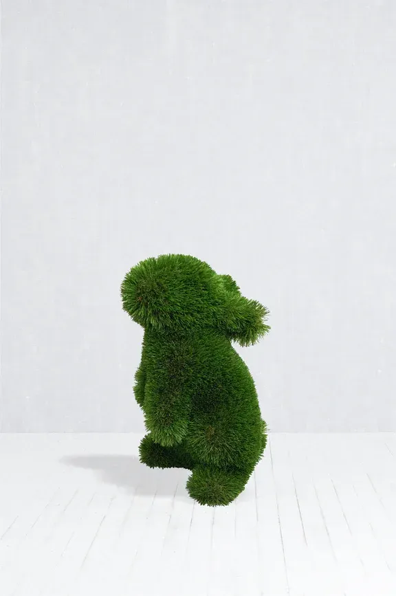 Standing rabbit turf sculpture — Synthetic Turf Treasure Coast
