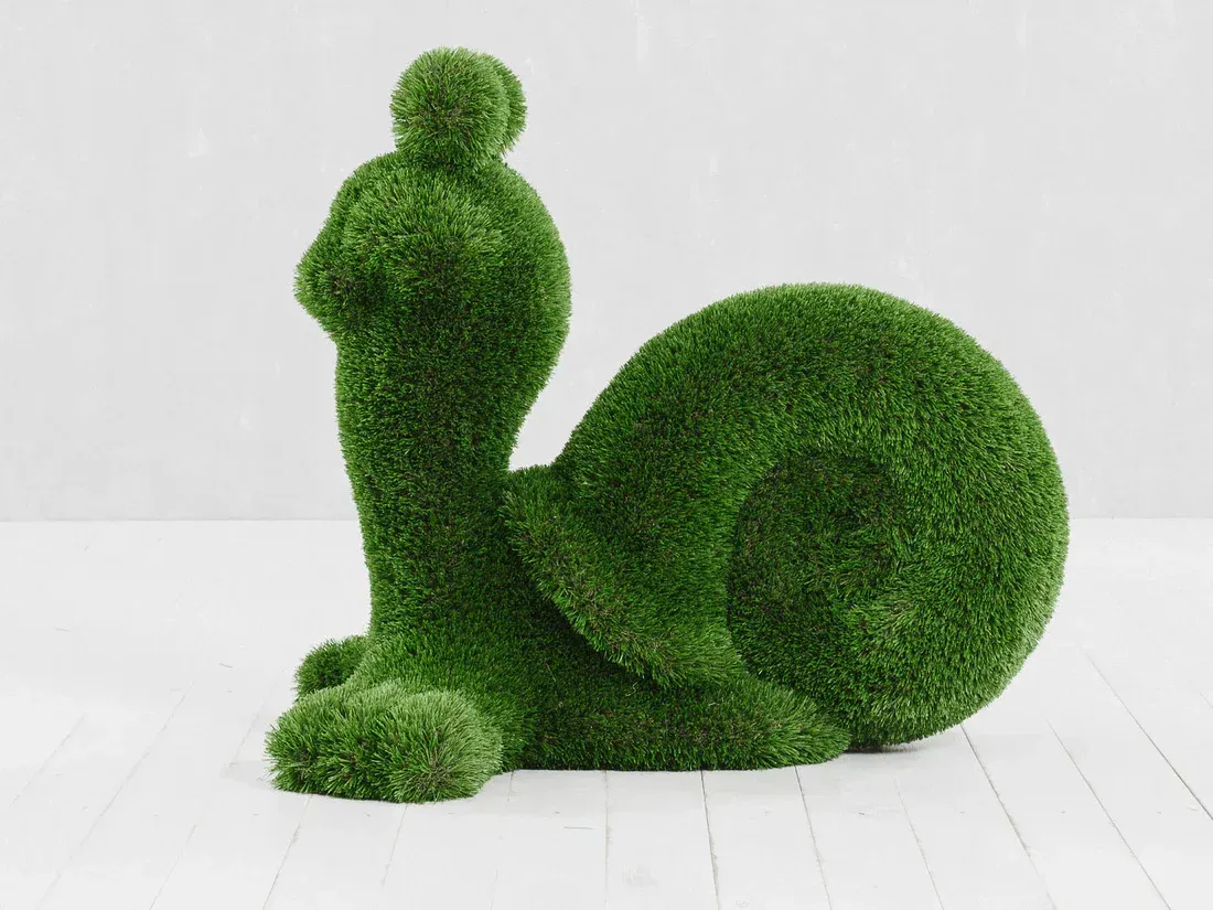 Turf snail sculpture — Synthetic Turf Treasure Coast