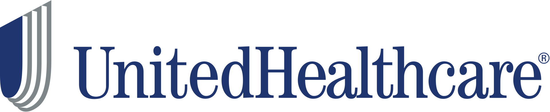 UnitedHealthcare logo with a stylized blue emblem and text.