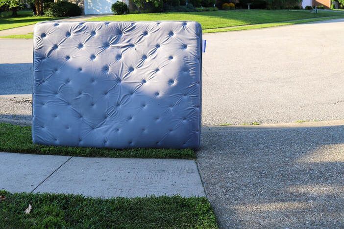 Mattress left out on the street