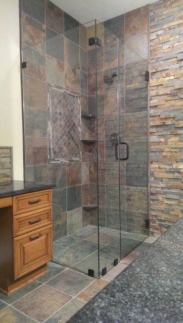 Frameless Shower with Cabinet – Syracuse, NY – Luxury Glass