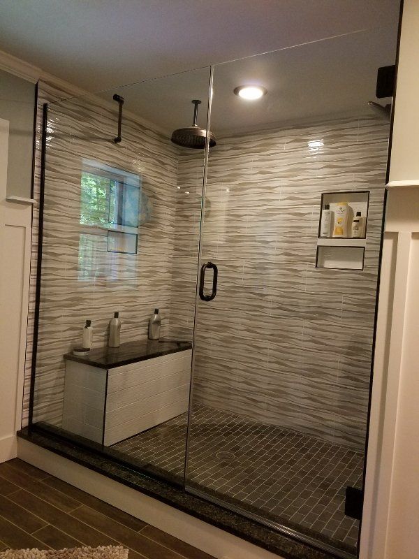 Shower Stall in New Bathroom – Syracuse, NY – Luxury Glass