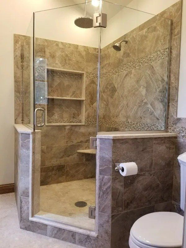 Modern Bathroom with Glass Shower Booth – Syracuse, NY – Luxury Glass