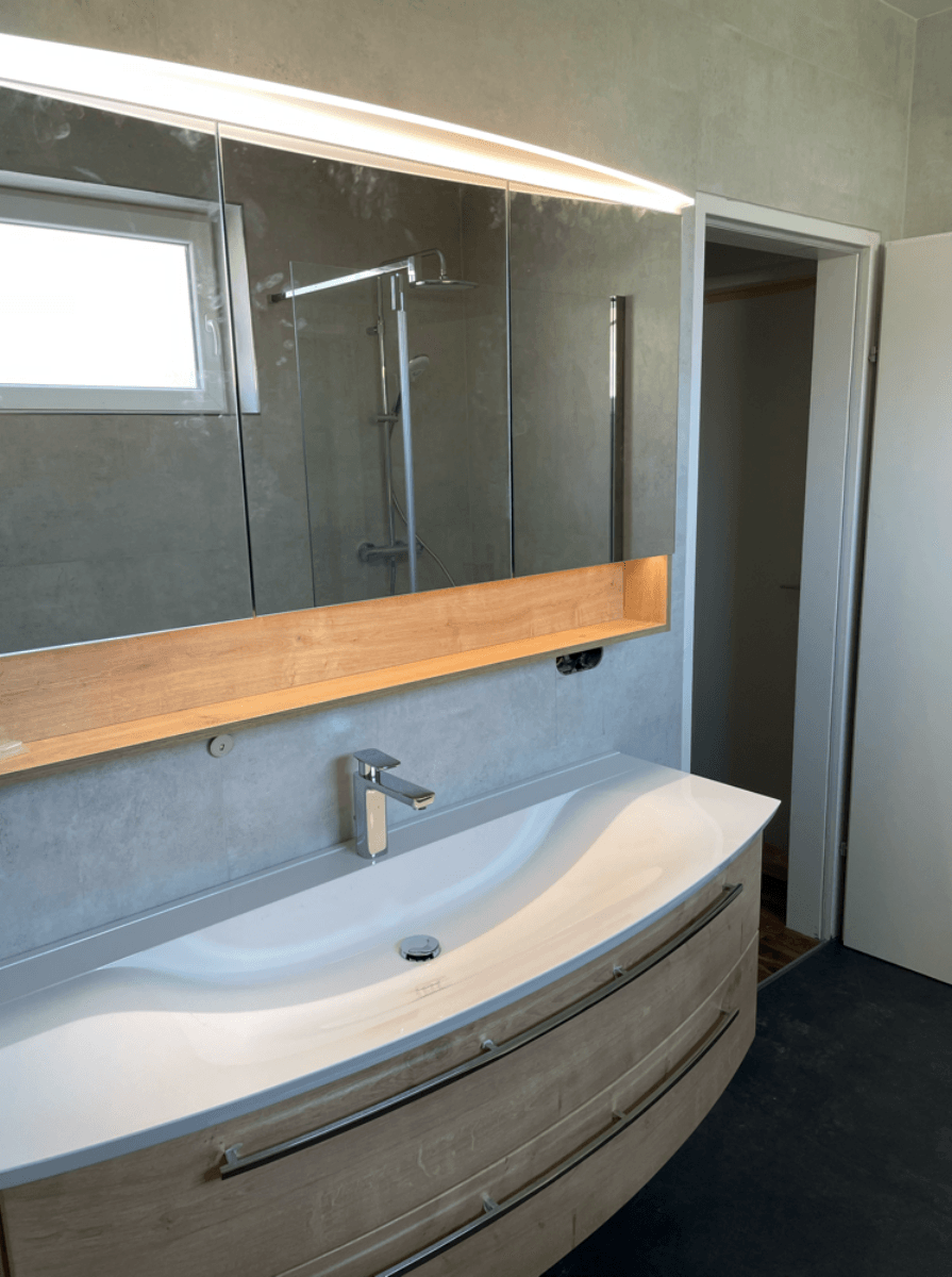 Badezimmer Marmoroptik