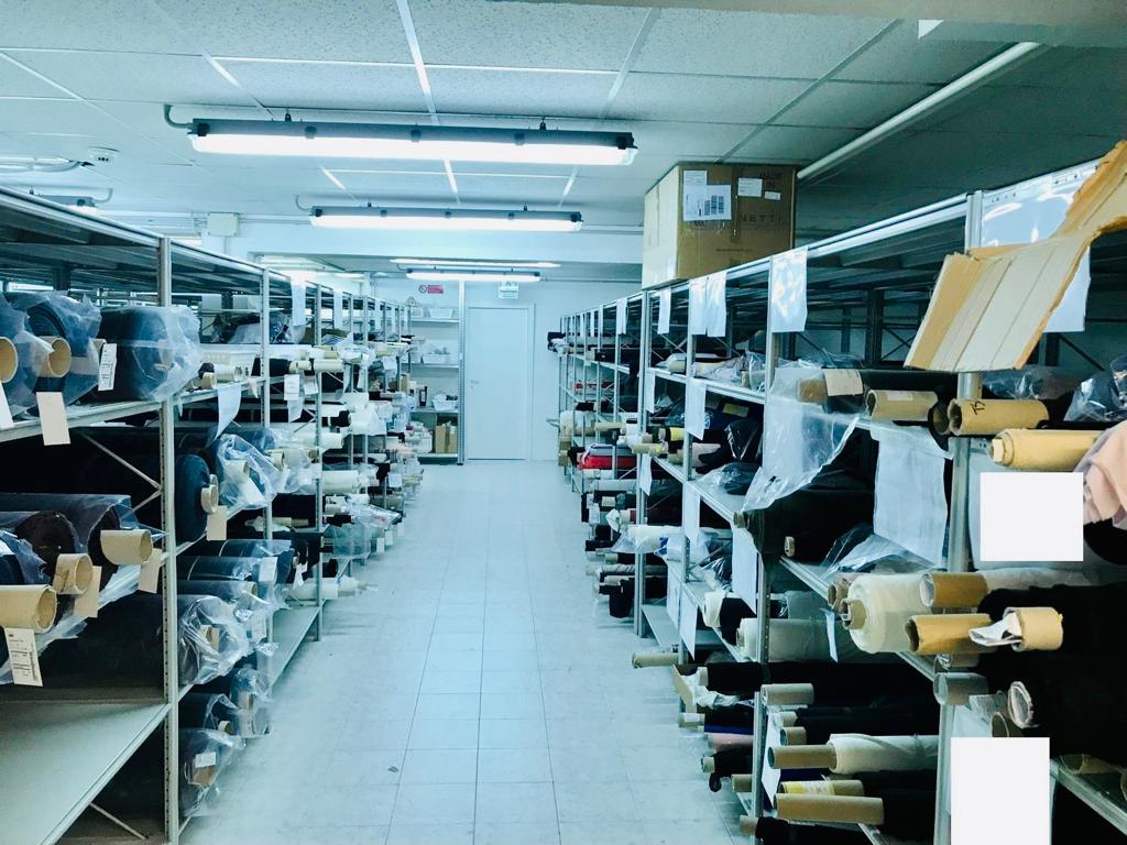 interno del laboratorio tessile della ditta