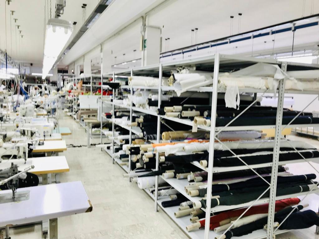 produzione del laboratorio tessile