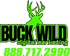 The logo for buck wild digital marketing shows a deer with antlers.
