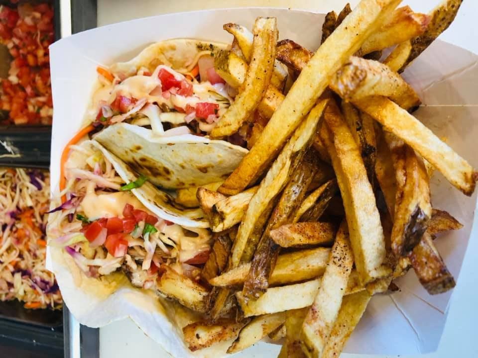 Tacos and fries — Rutland, MA — Off the Hook Roadside Eatery