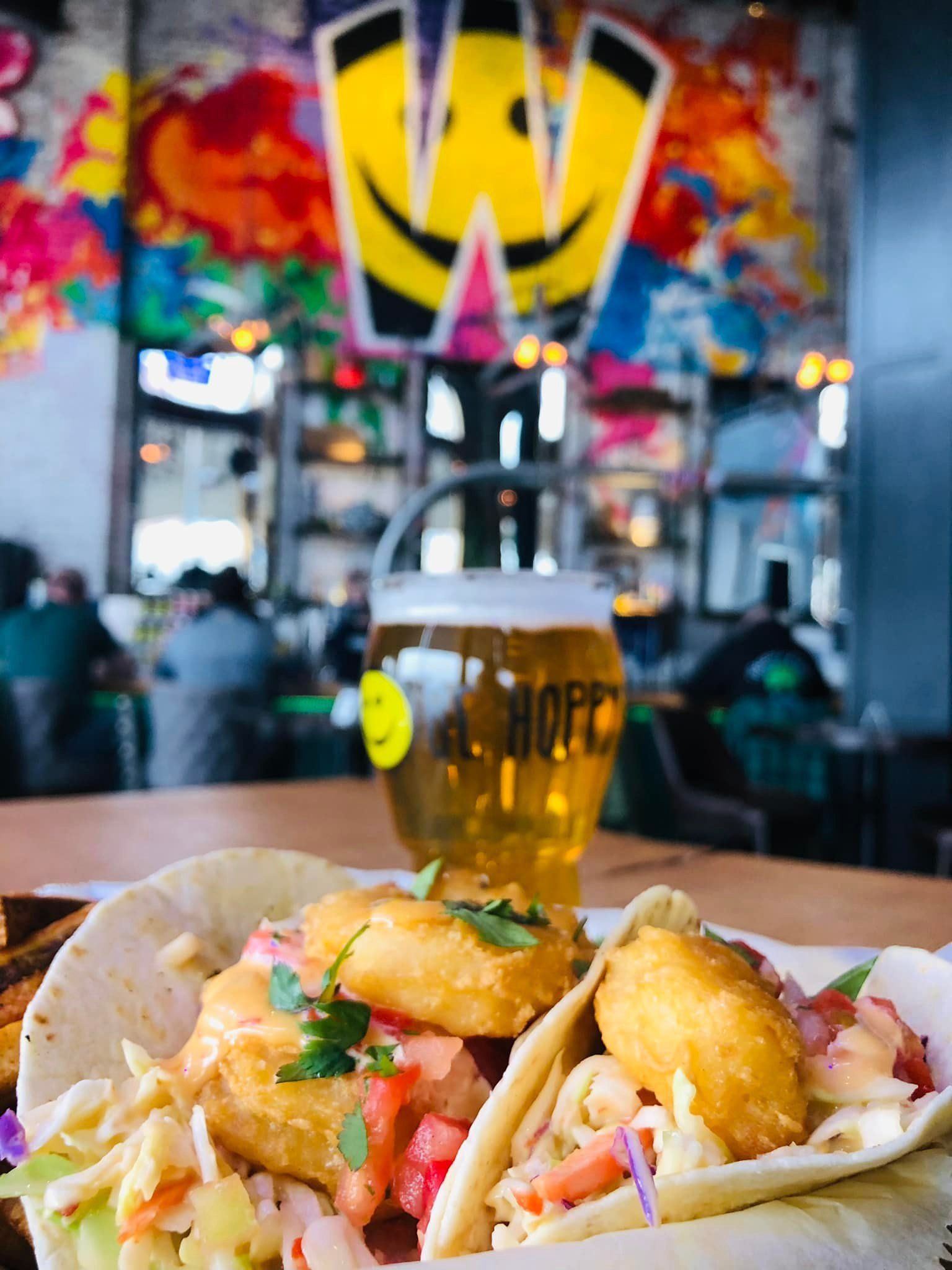 Healthy tacos with drinks — Rutland, MA — Off the Hook Roadside Eatery