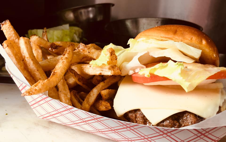 Burger and fries — Rutland, MA — Off the Hook Roadside Eatery