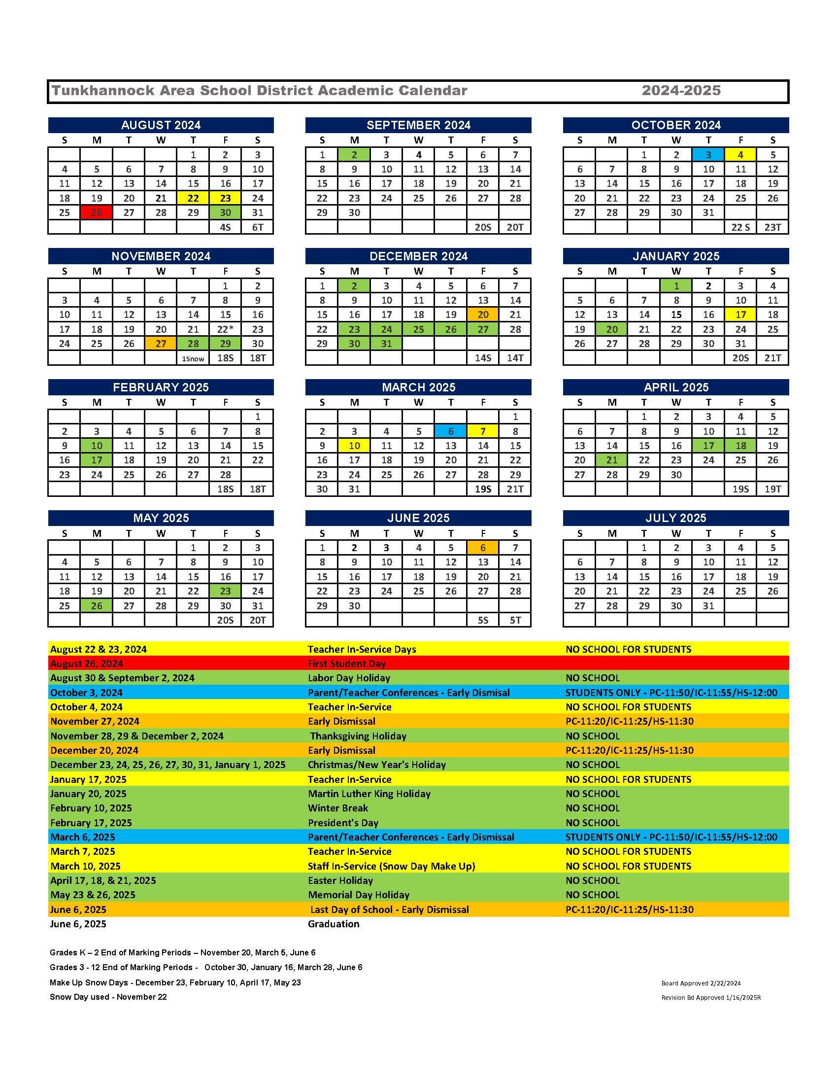 School Calendar