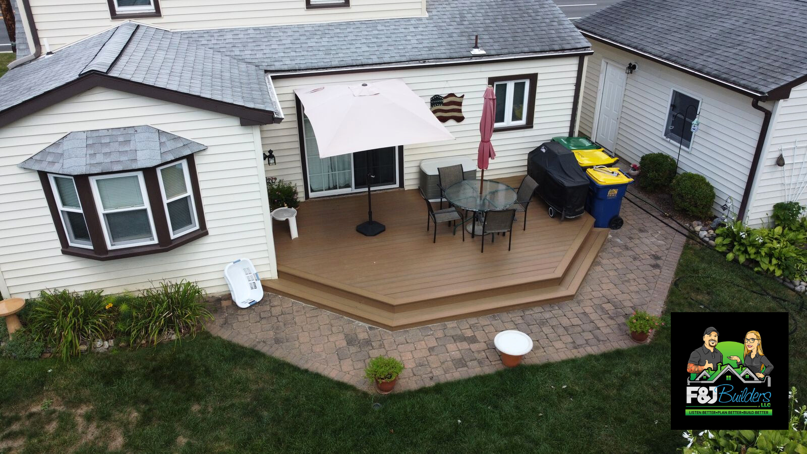 Deck installation by F&J Builders
