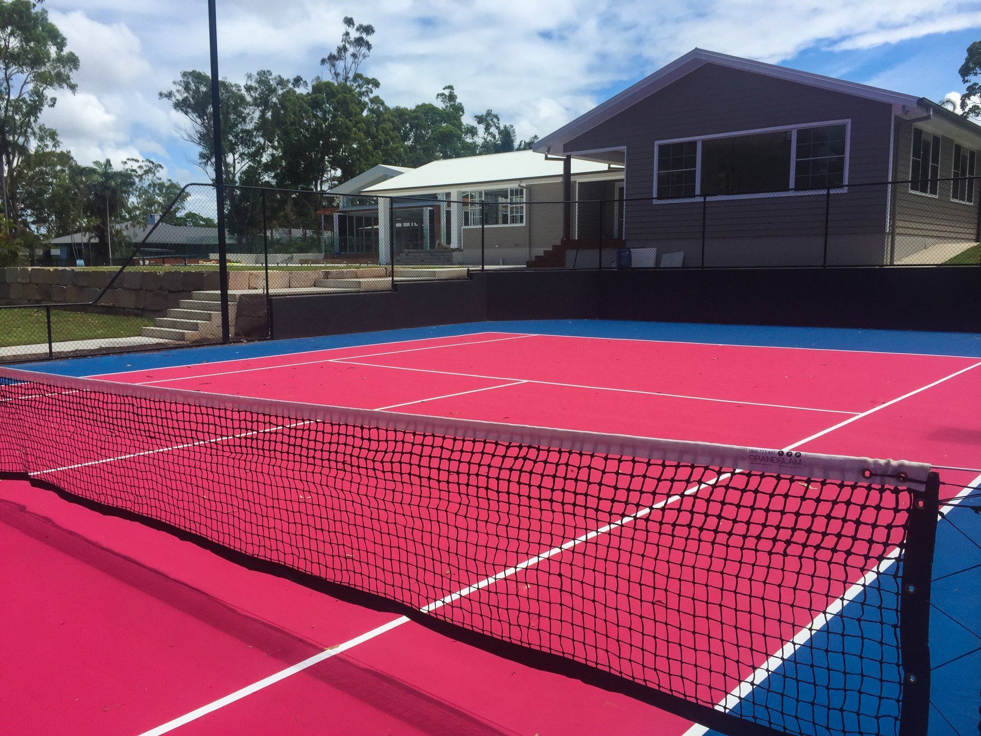Pink and Blue Tennis Court — Queensland, Australia — Jordin Sports Constructions