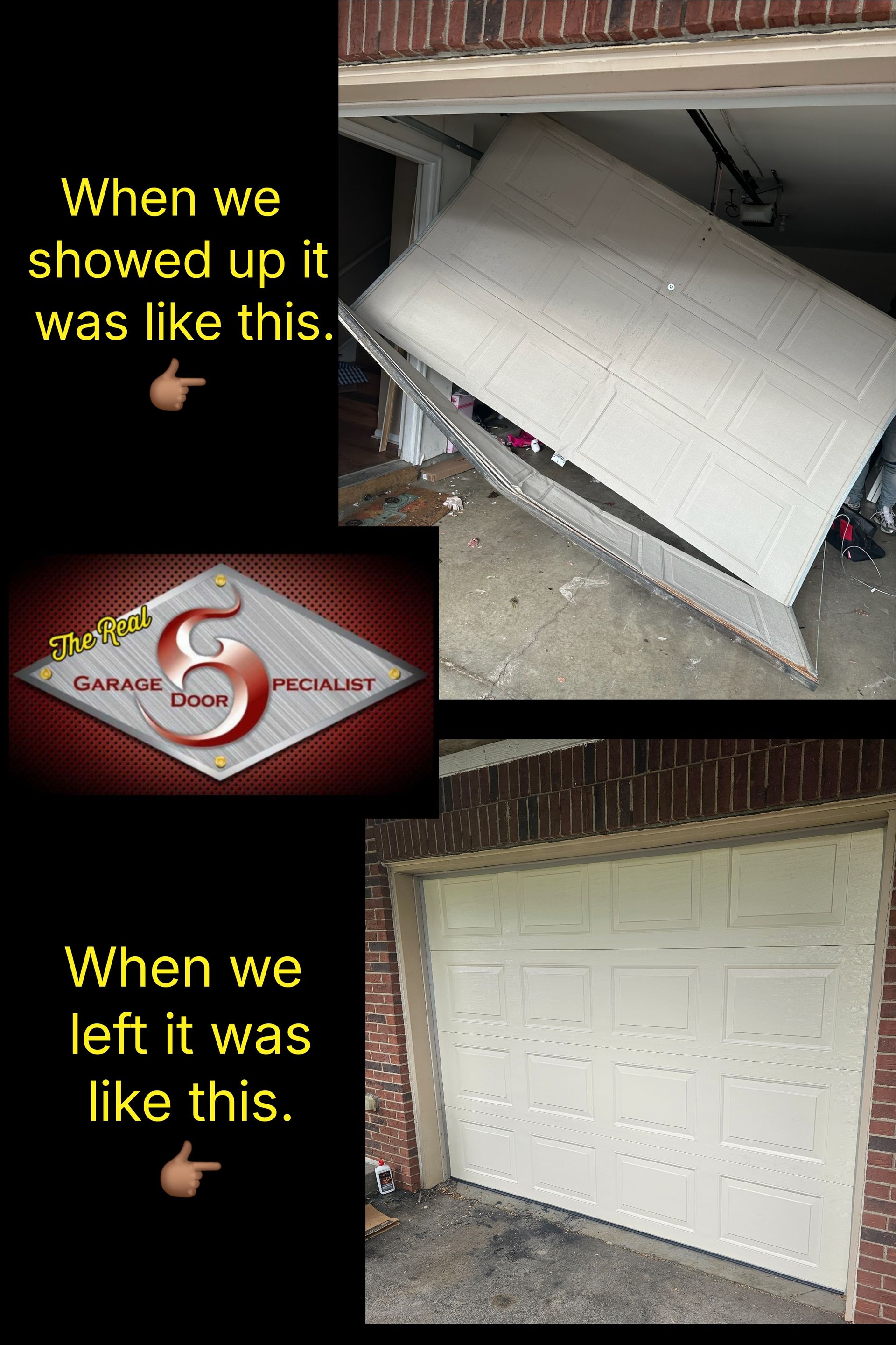 When we showed up it was like this when we left it was like this