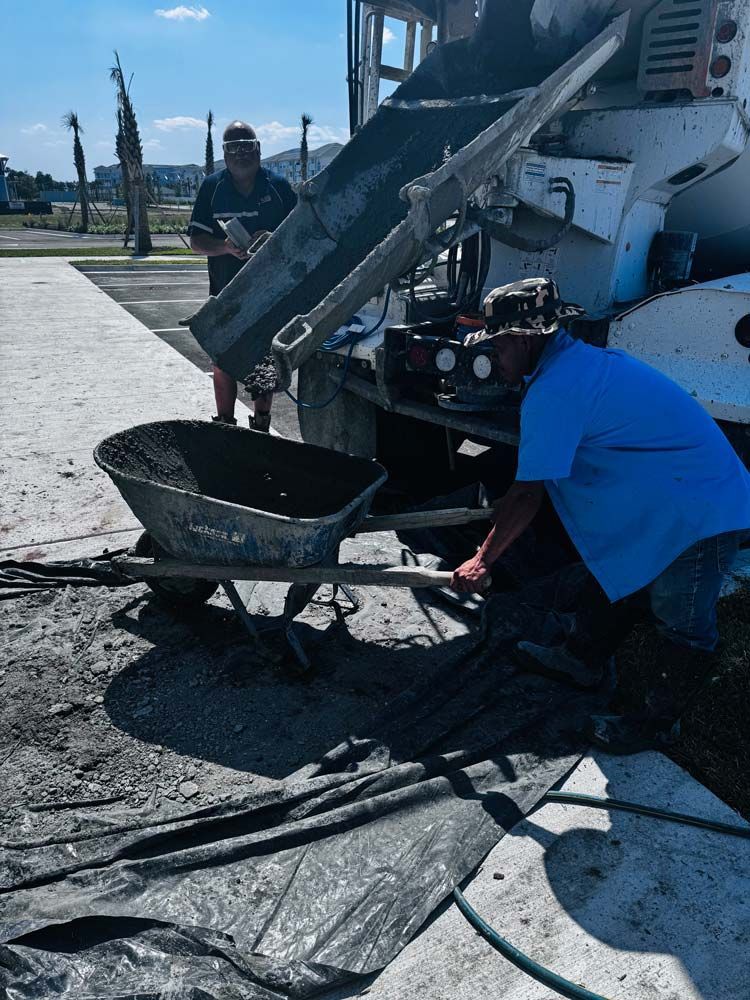 Pouring Mixed Concrete in Jacksonville, FL