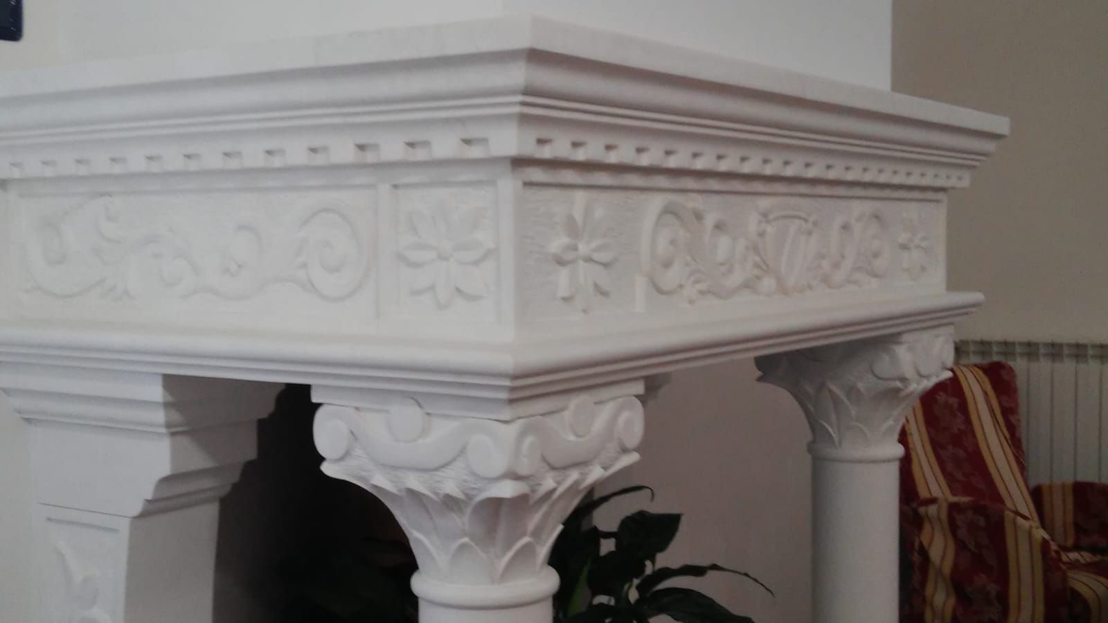 Caminetto in pietra leccese e carparo a Brindisi, Lecce, Taranto