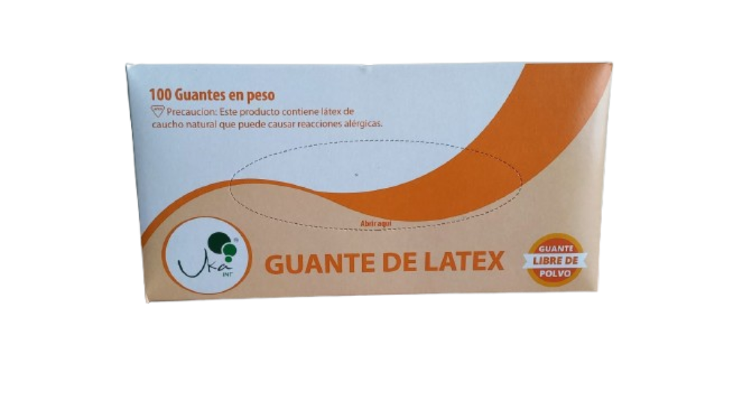 GUANTE DE LATEX SIN TALCO UKA