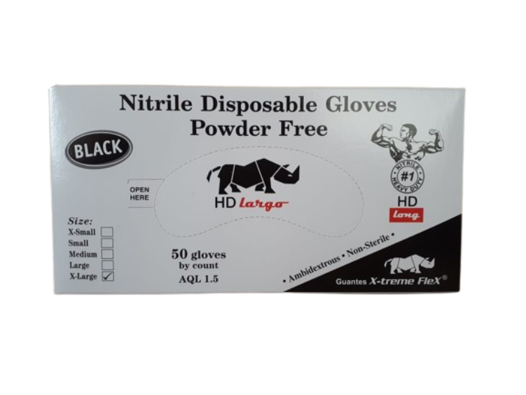 GUANTE NITRILO HD RINO