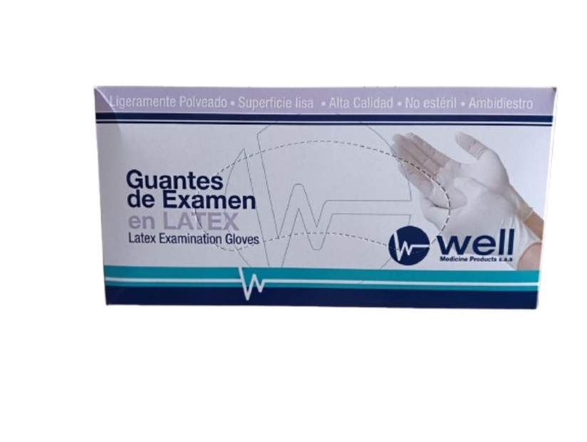 GUANTE LATEX BAJO TALCO