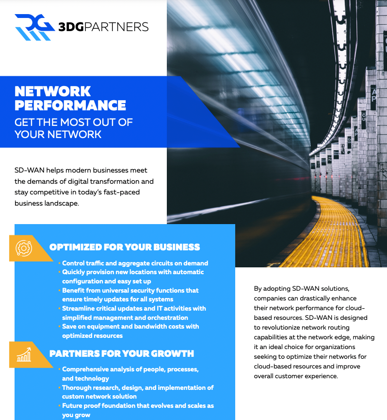 Advertisement for 3DGPartners