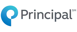 The principal logo has a blue circle in the middle of it.