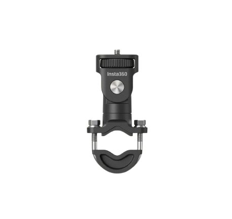 A picture of a camera mount for a bicycle on a white background.