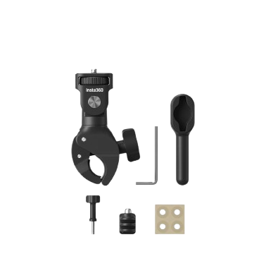 A picture of a camera mount with a spoon and a wrench.