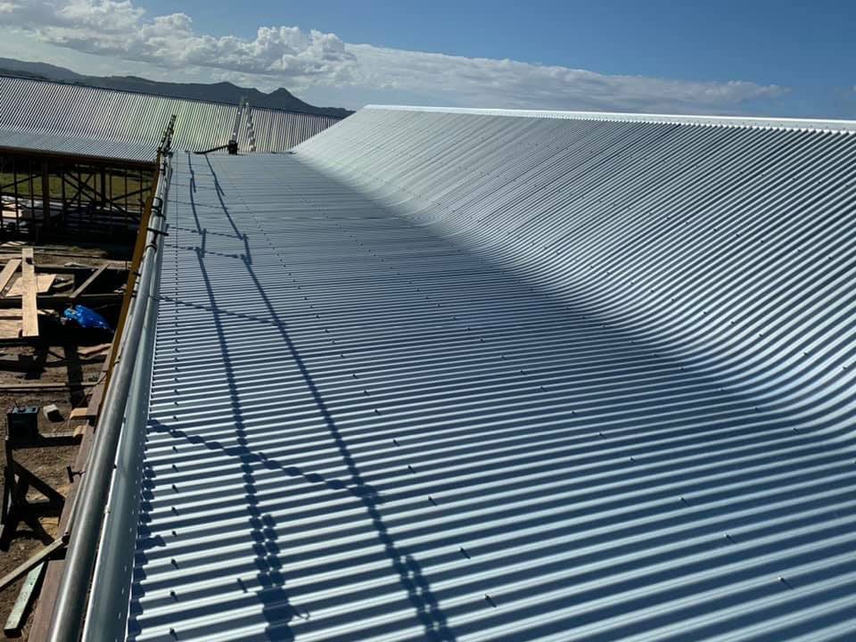 Ongoing Installation Of Metal Roof