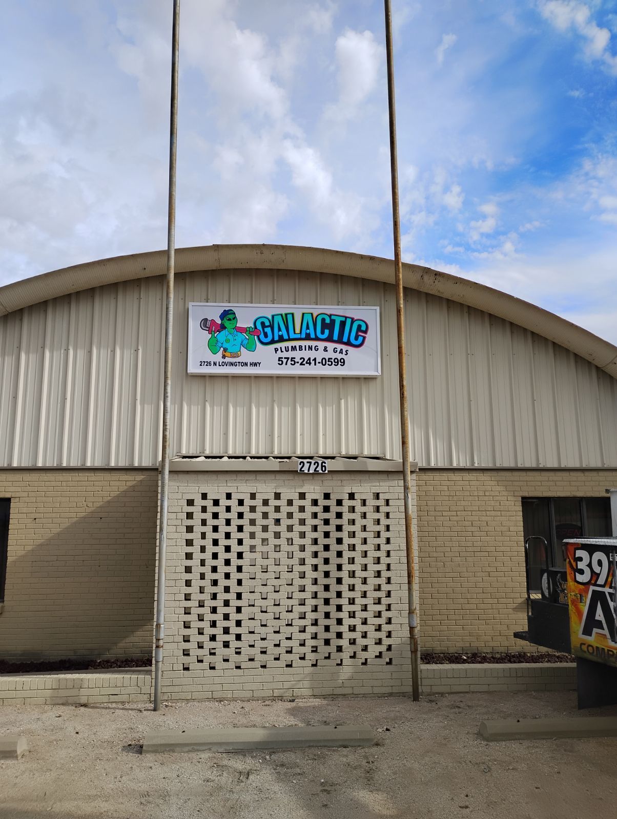 A building with a sign that says ' atlantic ' on it