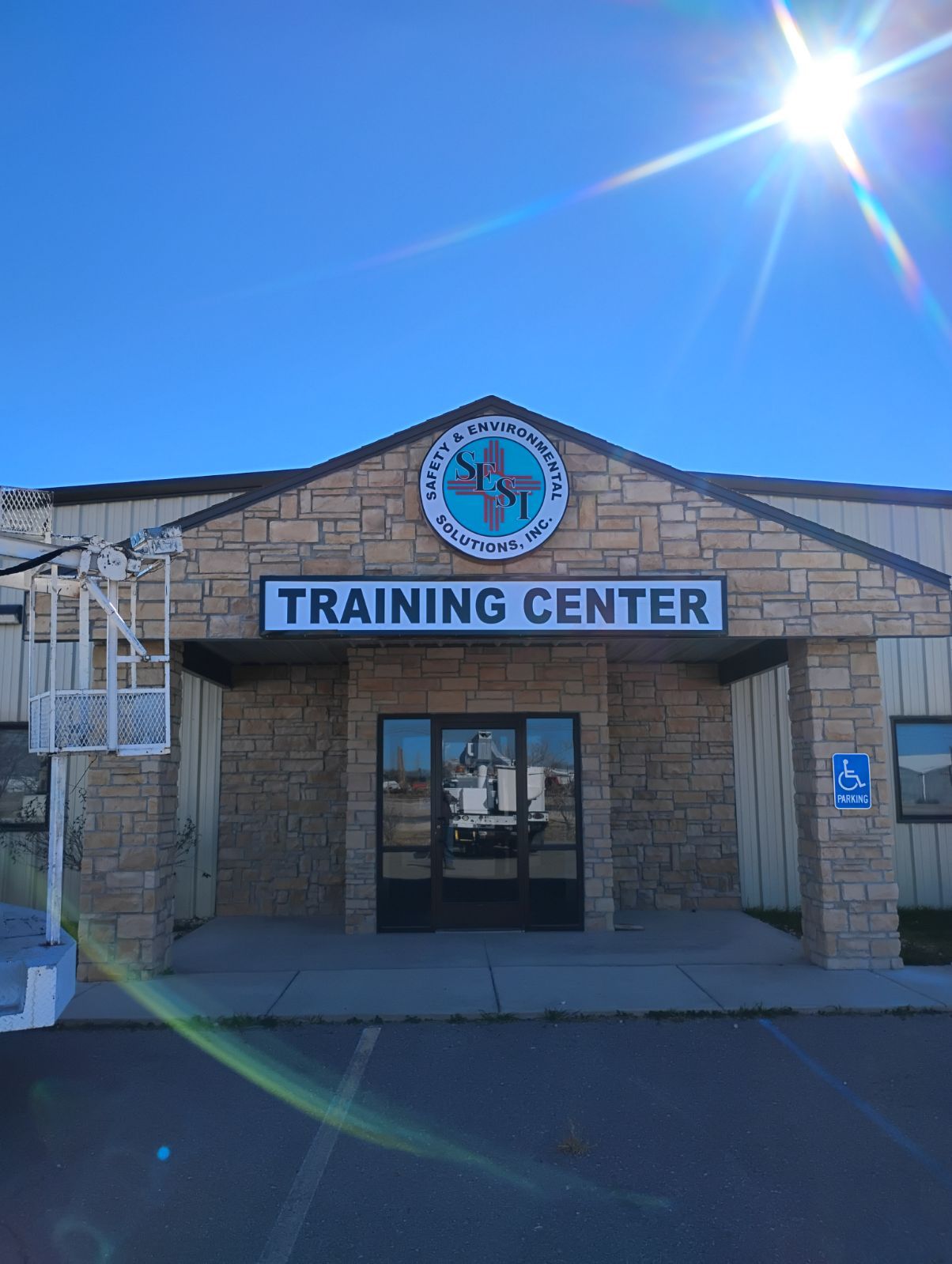 A building with a sign that says training center