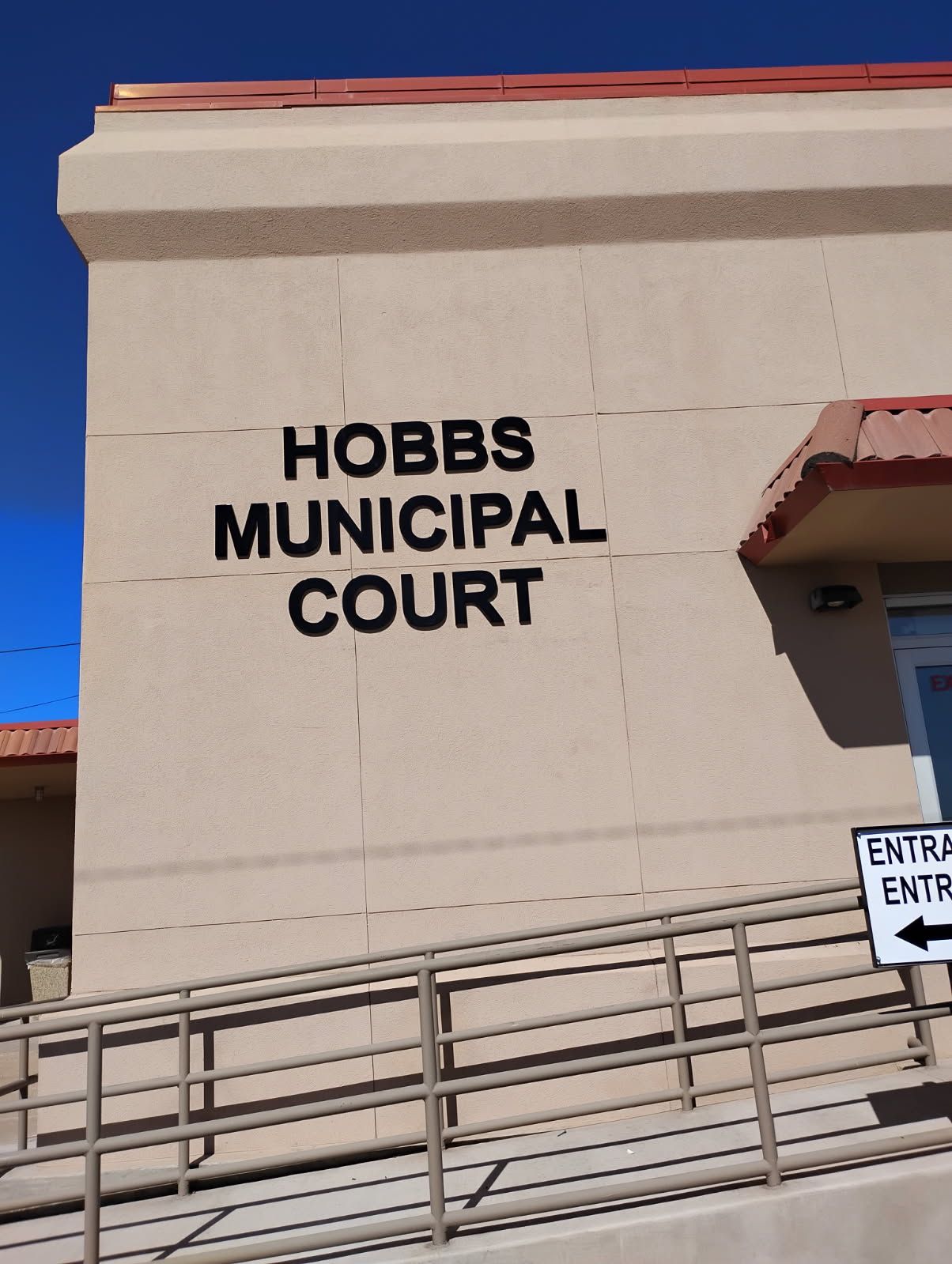 Hobbs municipal court is located on the side of a building