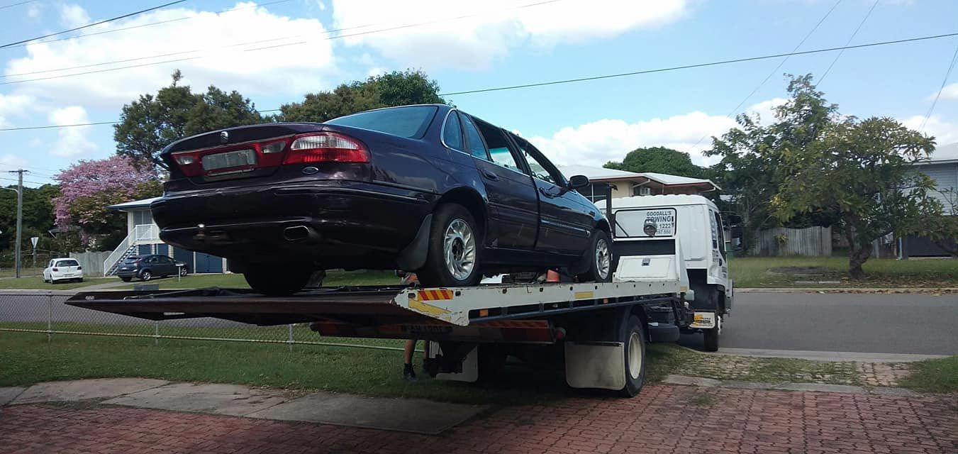 Car On Tow Truck — Goodall's Automotive Services & Wreckers in Cluden, QLD