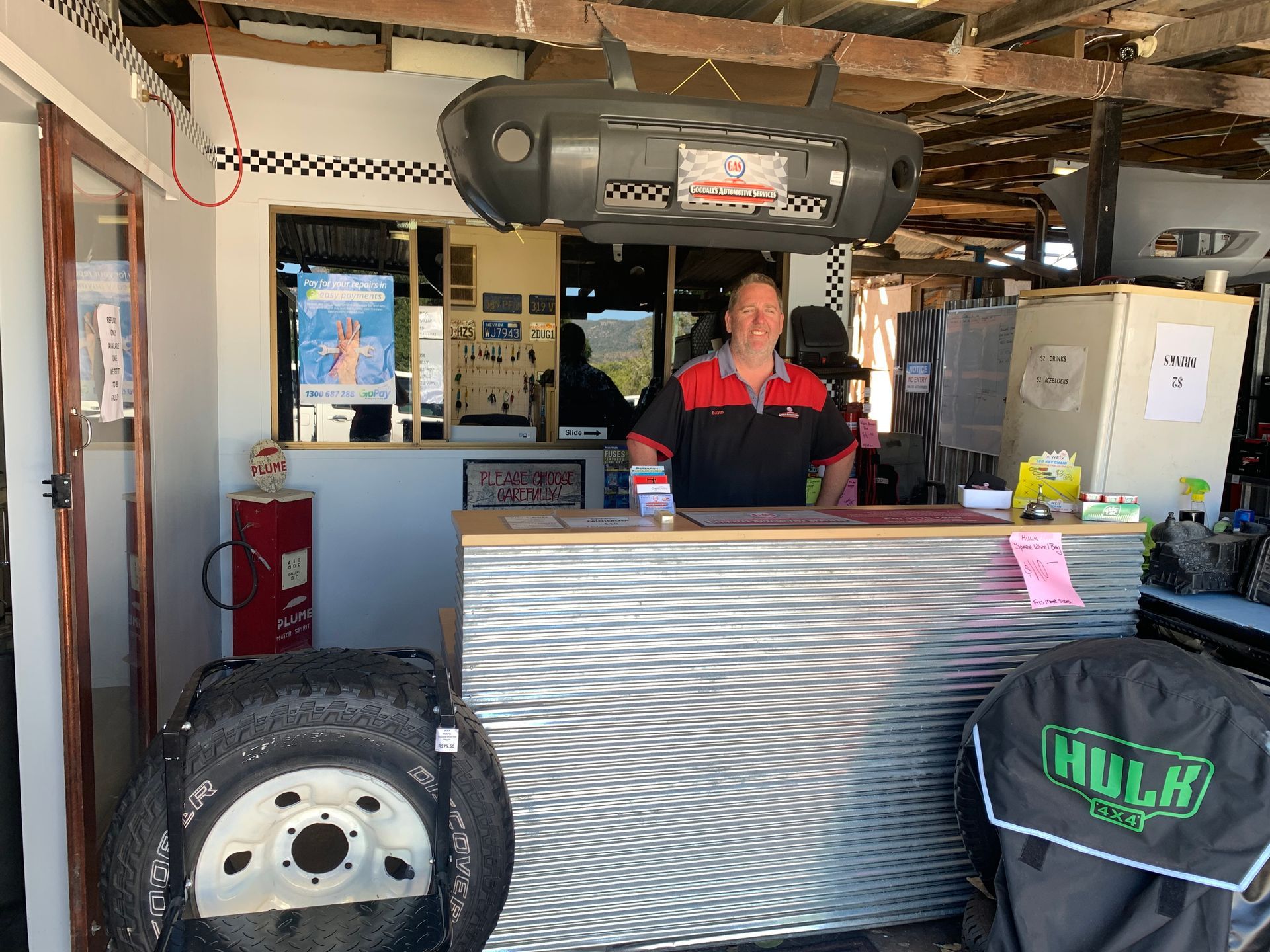 Car Yard Front Desk — Goodall's Automotive Services & Wreckers in Cluden, QLD