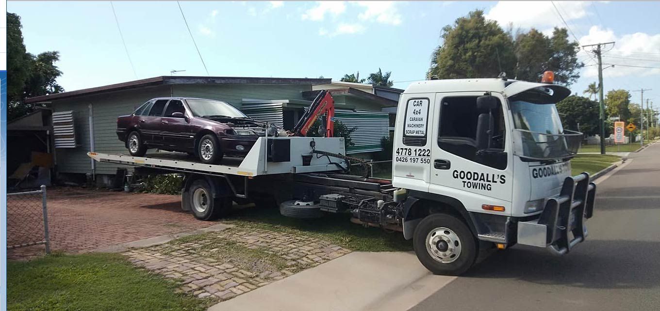 Car On Tow Truck — Goodall's Automotive Services & Wreckers in Cluden, QLD