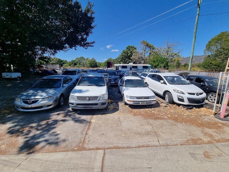 Car Wheels Displayed — Goodall's Automotive Services & Wreckers in Cluden, QLD