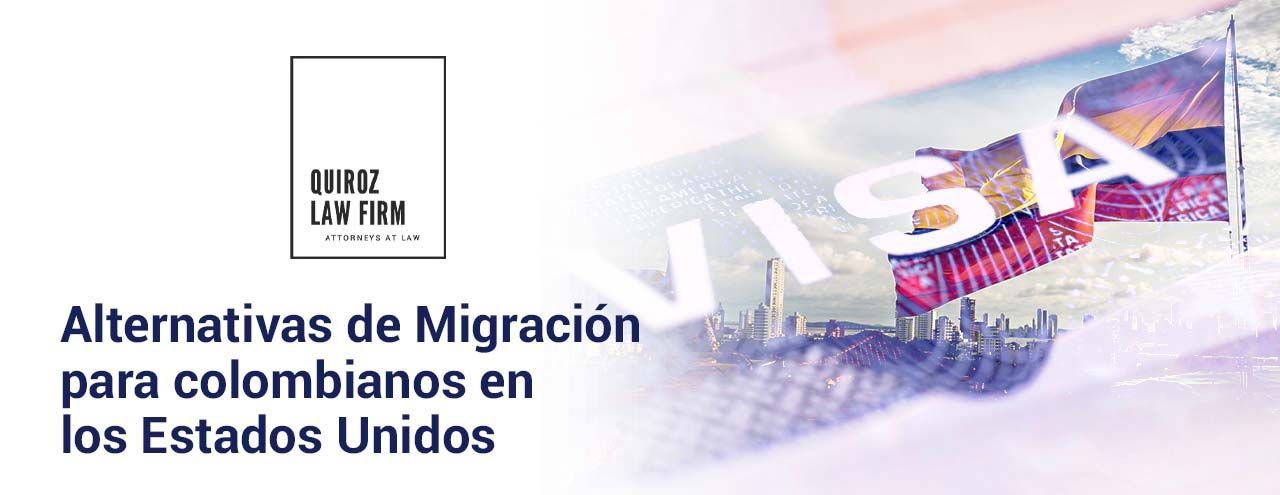 An advertisement for alternatives de migracion para colombianos en los estados unidos