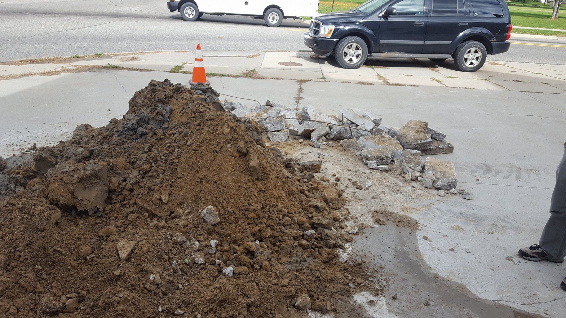Pile of Soil — Port Huron, MI —  Modern Sewer & Drain Cleaning