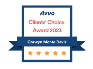 Avvo Clients' Choice Award 2023 badge