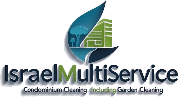 Logo di IsraelMultiService con icona di foglia,
