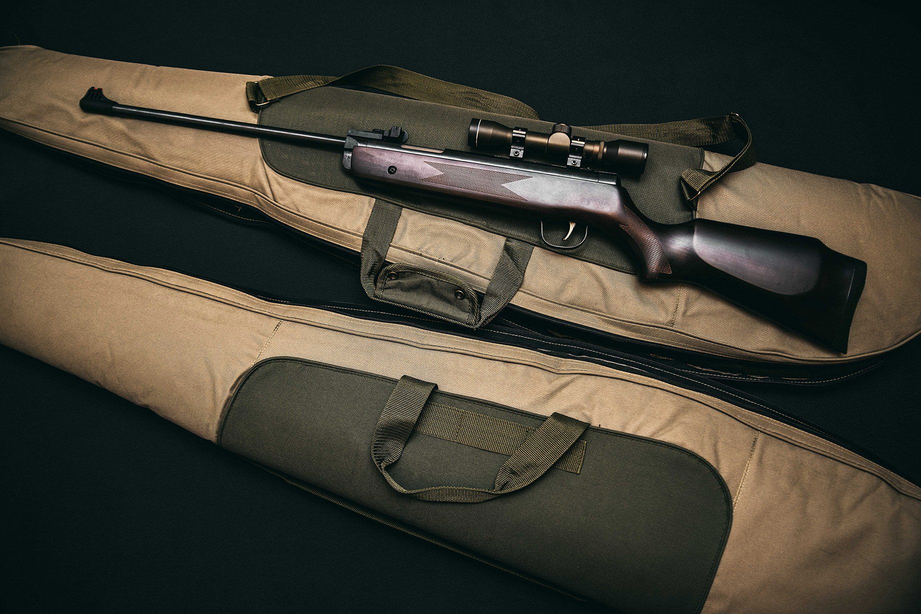 Sniper Rifle With Bag