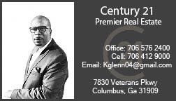 Image of a sample design for Century 21 Premier Real Estate business card